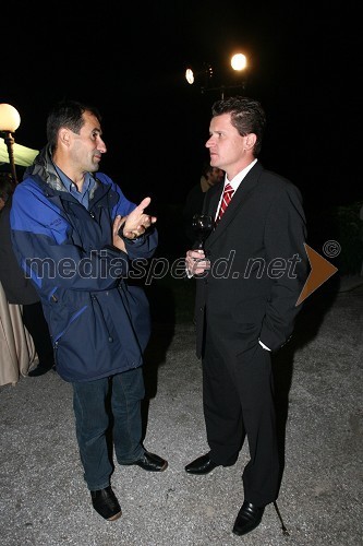 Janez Kopač, nekdanji minister za okolje, prostor in energijo in Marko Kolbl, lastnik radia Center