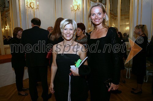 Karen Kamenšek, umetniški vodja Opere in baleta v sezoni 2007/2008 in Katarina Kresal, predsednica LDS