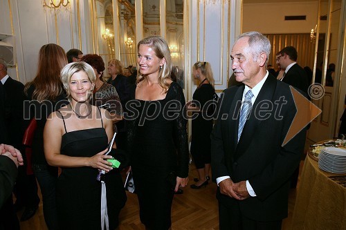 Karen Kamenšek, umetniški vodja Opere in baleta v sezoni 2007/2008, Katarina Kresal, predsednica LDS in Rudi Moge, poslanec v DZ