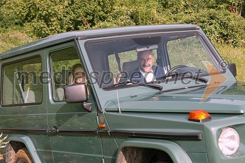 Alenka Gotar, pevka in Konrad Vrhovšek, predsednik Off-road zveze