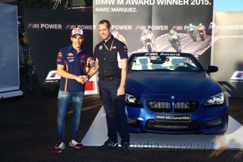 Nagrada BMW M Award 2015: Marc Marquez prejme ekskluzivni BMW M6 Cabrio