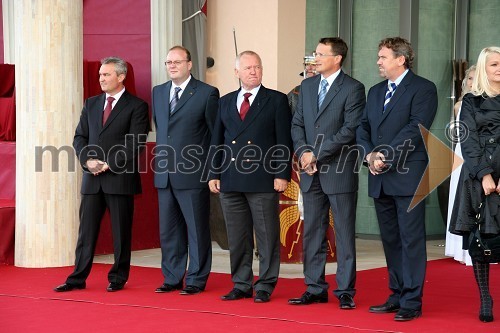 ..., Andrej Šprajc, Sava, Janez Bohorič, predsednik uprave Save, Andrej Klasinc, predsednik uprave Term Ptuj, Štefan Čelan, župan Ptuja