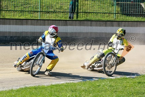 Matic Voldrih, AMTK Ljubljana in Nikola Martinec, SK Prelog