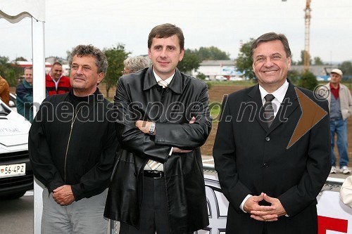 Janez Koželj, arhitekt in ljubljanski podžupan, Jani Möderndorfer, ljubljanski podžupan in Zoran Jankovič, župan Ljubljane