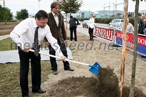 Zoran Jankovič, župan Ljubljane in Dejan Vlaisavljević, direktor časopisa Dobro jutro