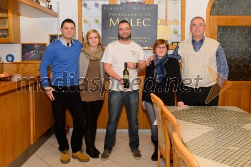Obisk nagrajencev Slovenskih novic pri PUBEC vinarju Vinogradništvo Mulec