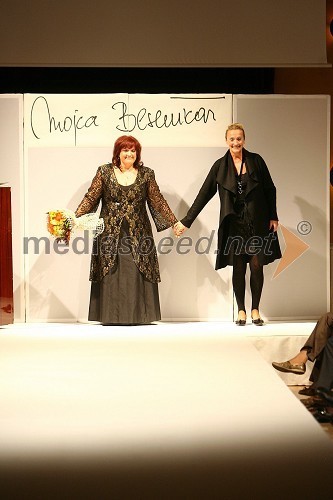 Mirjam Kalin, operna pevka in Mojca Beseničar, modna oblikovalka