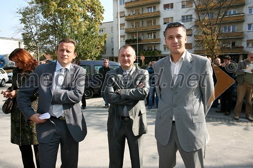 Bojan Šrot, župan občine Celje, Franc Kangler, mariborski župan in Drago Žura, direktor ŠOUM (Študentska organizacija Univerze v Mariboru)