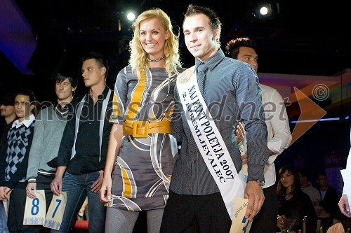 Tjaša Kokalj, Miss Universe 2007 in Aleks Jeglič, 2. spremljevalec Fant poletja 2007