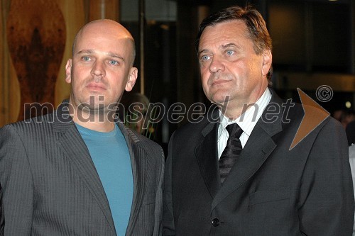 Damijan Jankovič, direktor ELecte ter sin Zorana in Mije Jankovič in Zoran Jankovič, župan Ljubljane