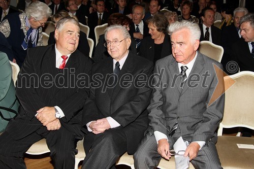 Borut Ambrožič, Oton Polak, častni občan Maribora 2007 in Karel Midlil, mestni svetnik ter podpredsednik SDS Maribor