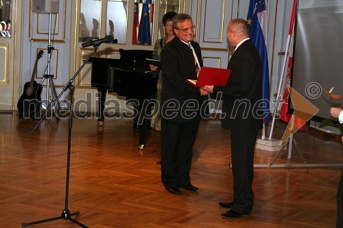 Dr. Peter Pavel Klasinc in Franc Kangler, mariborski župan