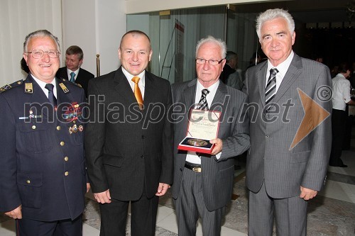 Ivan Sisinger, mestni svetnik MOM, Franc Kangler, mariborski župan, Avguštin Seničar in Karel Midlil, mestni svetnik ter podpredsednik SDS Maribor