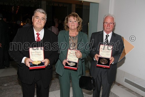 Borut Ambrožič, Magda Žezlina in Avguštin Seničar