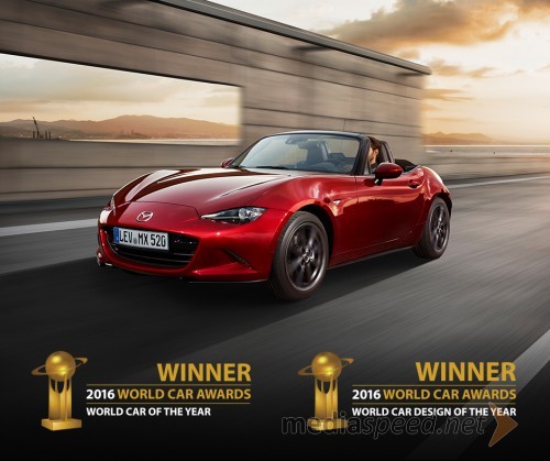 Mazda MX-5 je svetovni avto leta - 2016 World Car of the Year