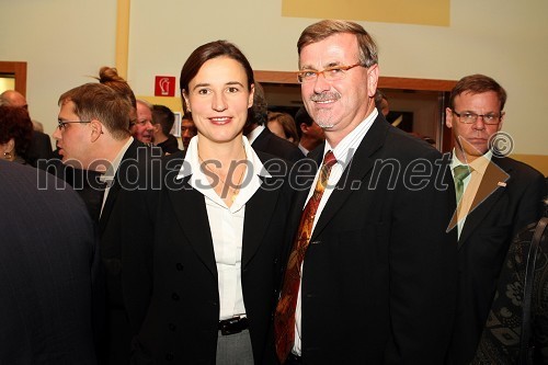 Mario Nobilo, hrvaški ambasador z ženo Marijano