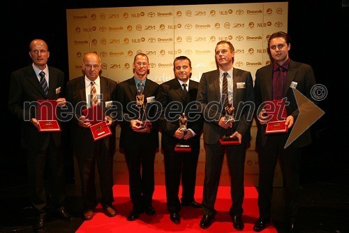 Igor Kastelic, direktor podjetja Rem, Rudolf Kronovšek, direktor podjetja Termotehnika, Jani Grašič, pomočnik direktorja Seaway in dobitnik priznanja Bronasta gazela 2007, Joc Pečečnik, lastnik podjetja Elektronček in dobitnik priznanja Zlata gazela 2007, Rok Uršič, direktor podjetja Instrumentation Technology d. o. o. in dobitnik priznanja Srebrna gazela 2007 in Kristjan Gajšek, direktor podjetja Meteorit