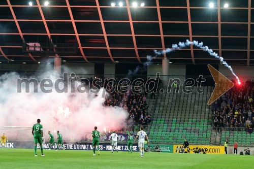 Nogometna tekma Maribor - Olimpija