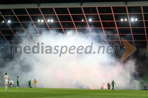 Nogometna tekma Maribor - Olimpija