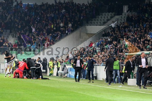 Nogometna tekma Maribor - Olimpija