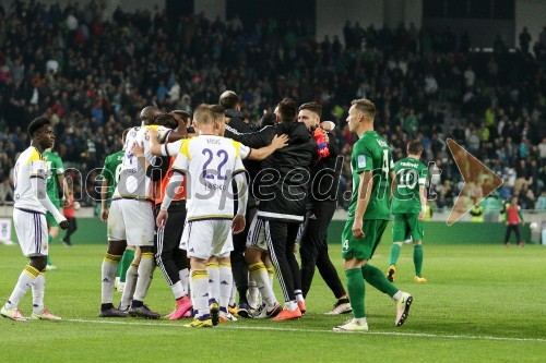 Nogometna tekma Maribor - Olimpija