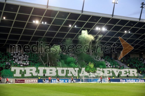 Nogometna tekma Maribor - Olimpija