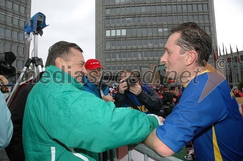 Zoran Jankovič, župan Ljubljane in Gregor Virant, minister za javno upravo