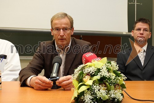 Prof. Archibald von Strempel (Avstrija) in dr. med. Matjaž Voršič, Univerzitetni klinični center Maribor
