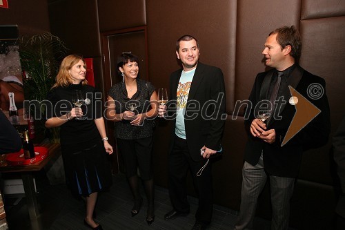 Renate Toplak, direktorica podjetja Inqua, Mihaela Gumilar Ketiš, Frontal, Dejan Ščernjavič, art direktor podjetja Inqua in Kristjan Magdič, direktor in lastnik podjetja Frontal