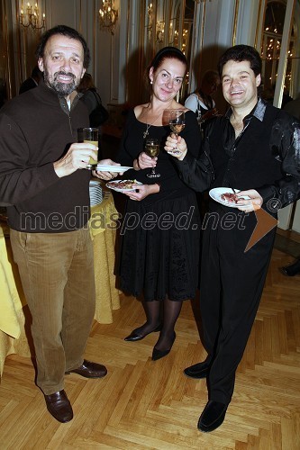 Valentin Lebed, asistent koreografa, Marija Levicka, scenografka in kostumografka in Aleksej Baklan, dirigent