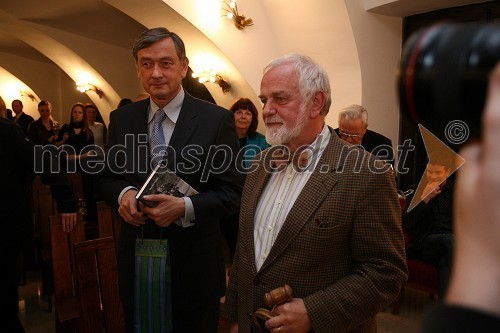 Dr. Danilo Türk, predsednik Republike Slovenije in Mitja Meršol, novinar