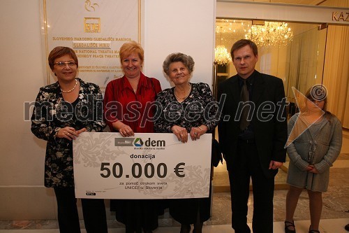 Maja Vojnovič, direktorica UNICEF Slovenija, Alenka Jež Hajnc, Zora Tomič, predsednica UNICEF Slovenija in Borut Kancler, član nadzornega odbora UNICEF Slovenija