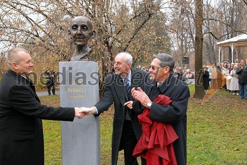 Franc Kangler, mariborski župan, Srečko Pirtovšek, glavni in odgovorni urednik Založbe Kapital in ...