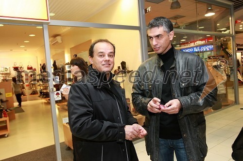 Branko Jovanovič Brendi, pevec in Tomi Zoroja, maneken