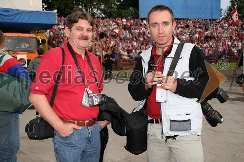 Boris Kotnjek, član CCP (komisije za speedway pri FIM) in fotograf Borut Cvetko