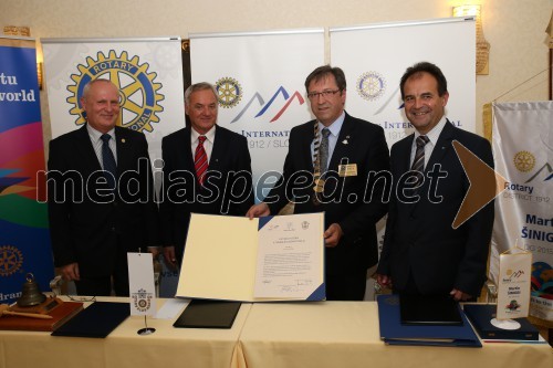 Slovesni podpis Listine o pristopu Zveze Rotary klubov Slovenije v Fundacijo Leona Štuklja