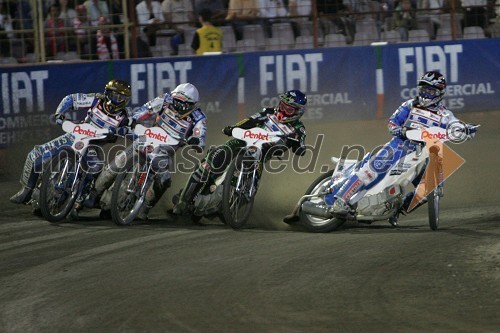 Hans Andersen, Danska; Jason Crump, Avstralija; Scott Nicholls, Velika Britanija in Tomasz Gollob, Poljska