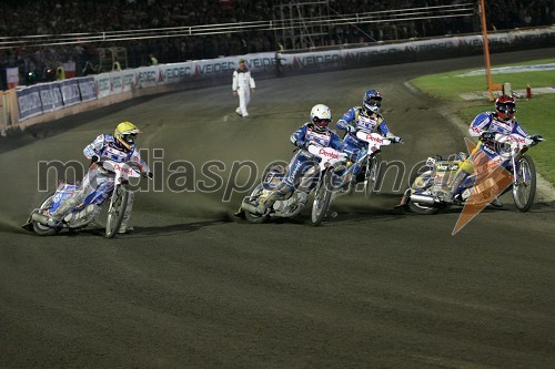 Jason Crump, Avstralija; Tomasz Gollob, Poljska; Andreas Jonsson, Švedska in Piotr Protasiewicz, Poljska