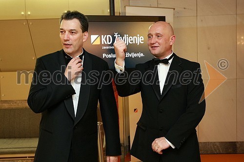 Matija Šenk, predsednik uprave KD Življenje zavarovalnica d.d. in Matjaž Gantar, direktor KD Group