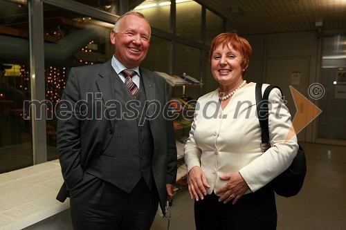 Janez Bohorič, predsednik uprave Sava d.d. in Tatjana Fink, glavna direktorica Trimo d.d. in podpredsednica Združenja Manager 
