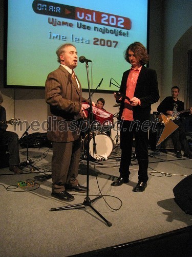 Marjan Pečan, krvodajalec - Ime leta 2007 in Jure Longyka, radijski voditelj