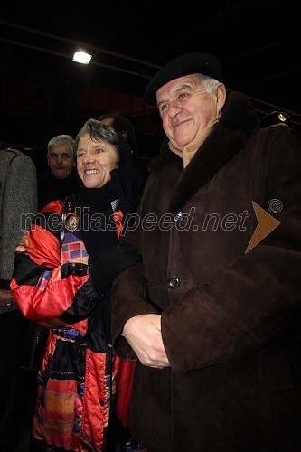 Heidrun Walther, županja Spielfelda in Edvard Čagran, župan občine Šentilj