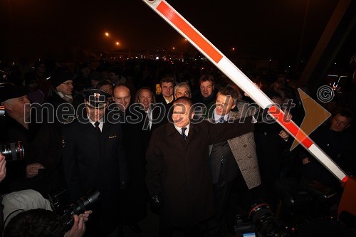 Jože Romšek, generalni direktor Slovenske policije, Dragutin Mate, minister za notranje zadeve in Martin Bartenstein, avstrijski gospodarski minister