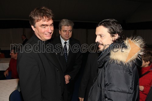 Dr. Milan Zver, minister za šolstvo in šport in Zlatko Zahovič, športni direktor NK Maribor ter nacionalni ambasador UNICEF-a