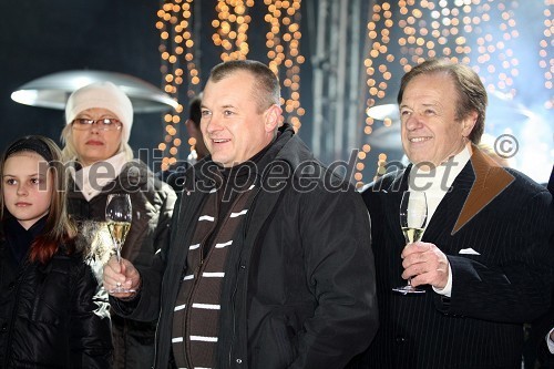 Franc Kangler, mariborski župan in Alfi Nipič, pevec