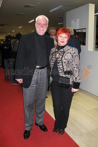 Marko Gorjanc, namestnik ravnatelja SNG Opera in balet Ljubljana in njegova žena Radomila