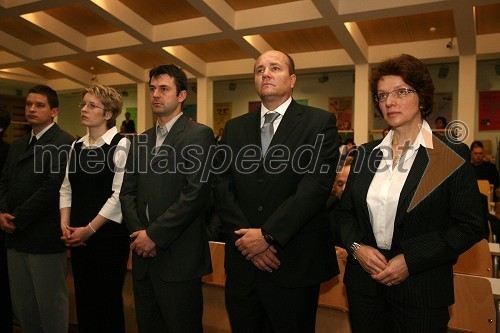 Dr. Matija Arko, dr. Andreja Božič Horvat, dr. Boris Cigale, dr. Branko Škafar in mag. Sonja Sibila Lebe