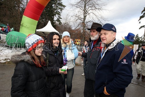 Franc Kangler, župan Maribora z ženo Tanjo in hčerko Mašo ter Matjaž Zamoškar, župan Slovenj Gradca