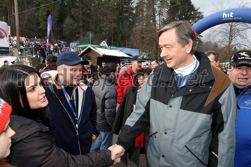 Franc Kangler, župan Mestne občine Maribor in soproga Tanja in dr. Danilo Türk, predsednik Republike Slovenije