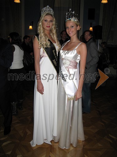 Tjaša Vezjak, Miss turizma Slovenije 2007 in Miss turizma Sveta 2007 in Nina Kohne, Miss Slovenije za Miss Alpe Adria International 2007